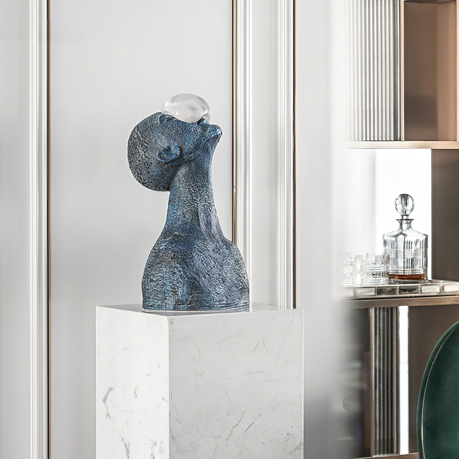 Bolt Guardian Sculpture Table Ornaments-Neutral Decor