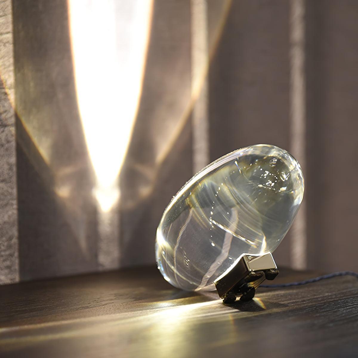 Solarece Crystal Minimalist Table Lamp-Neutral Decor