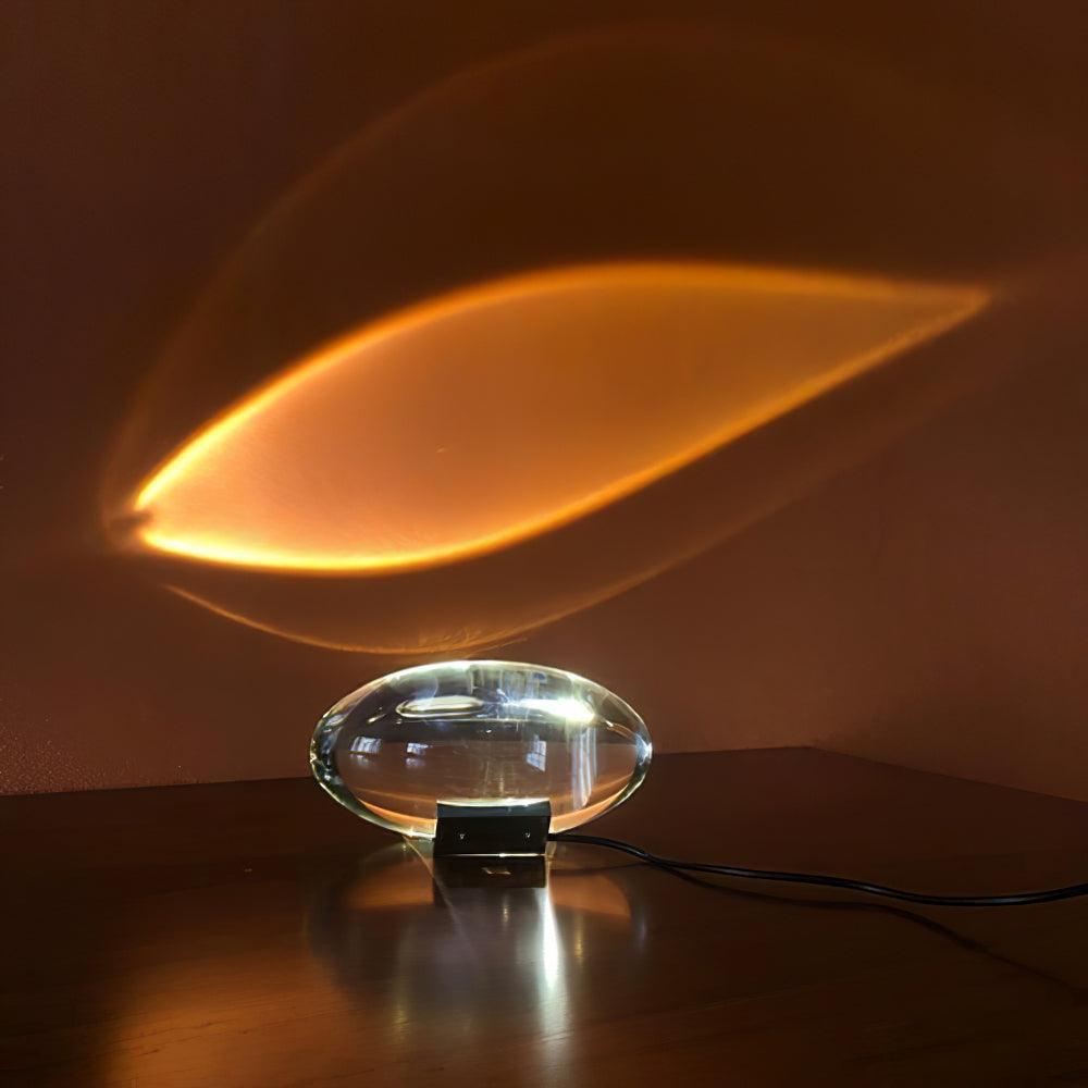 Solarece Crystal Minimalist Table Lamp-Neutral Decor