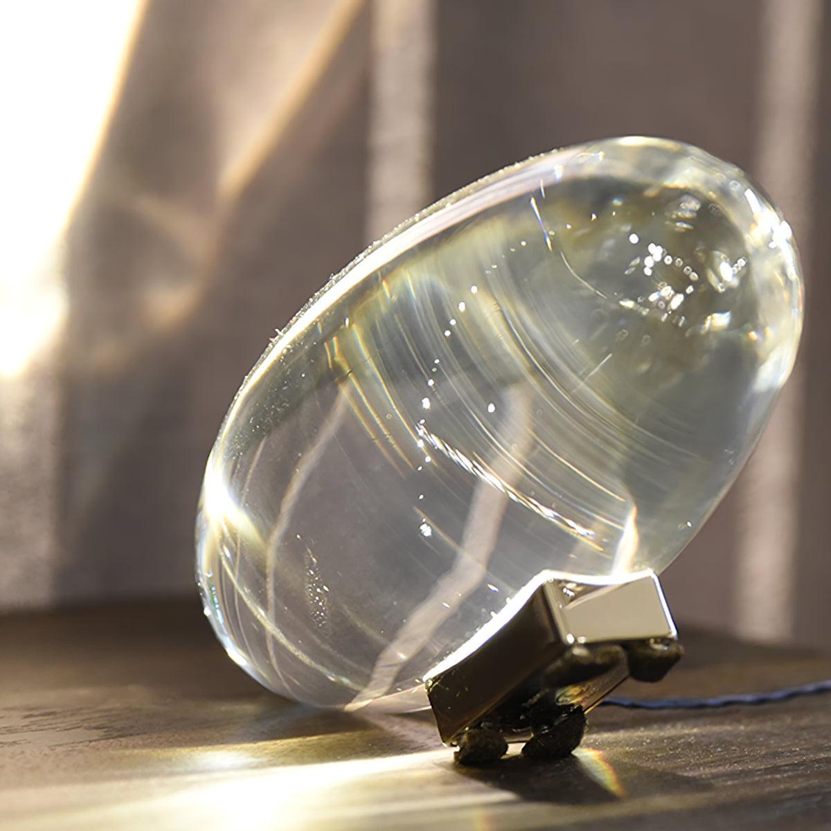 Solarece Crystal Minimalist Table Lamp-Neutral Decor