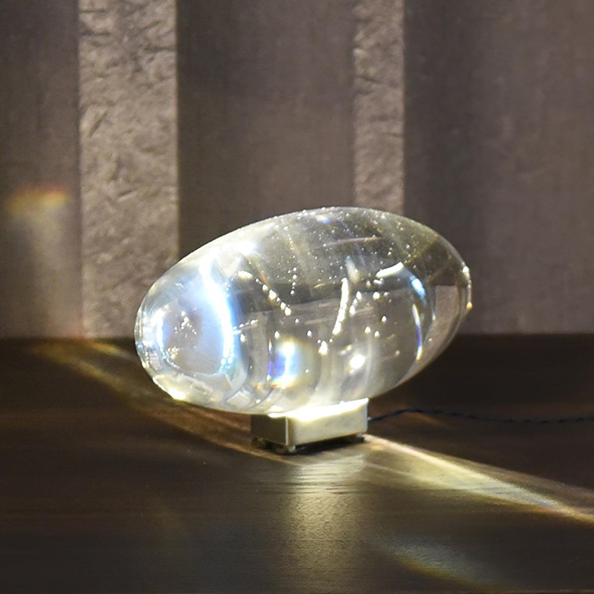 Solarece Crystal Minimalist Table Lamp-Neutral Decor