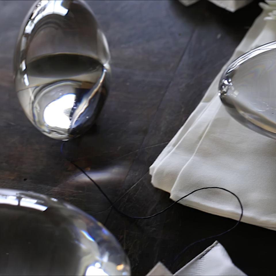 Solarece Crystal Minimalist Table Lamp-Neutral Decor