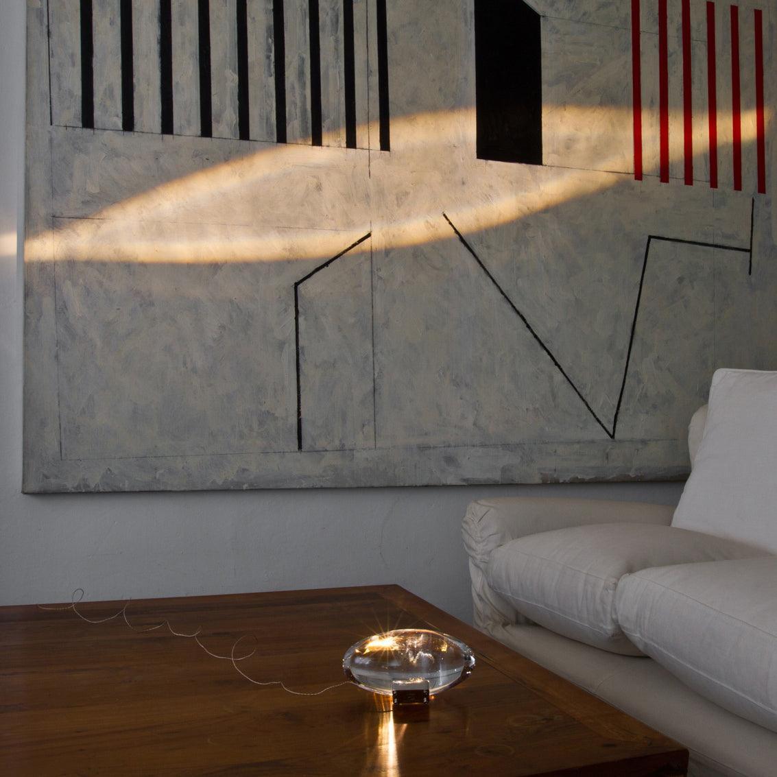 Solarece Crystal Minimalist Table Lamp-Neutral Decor