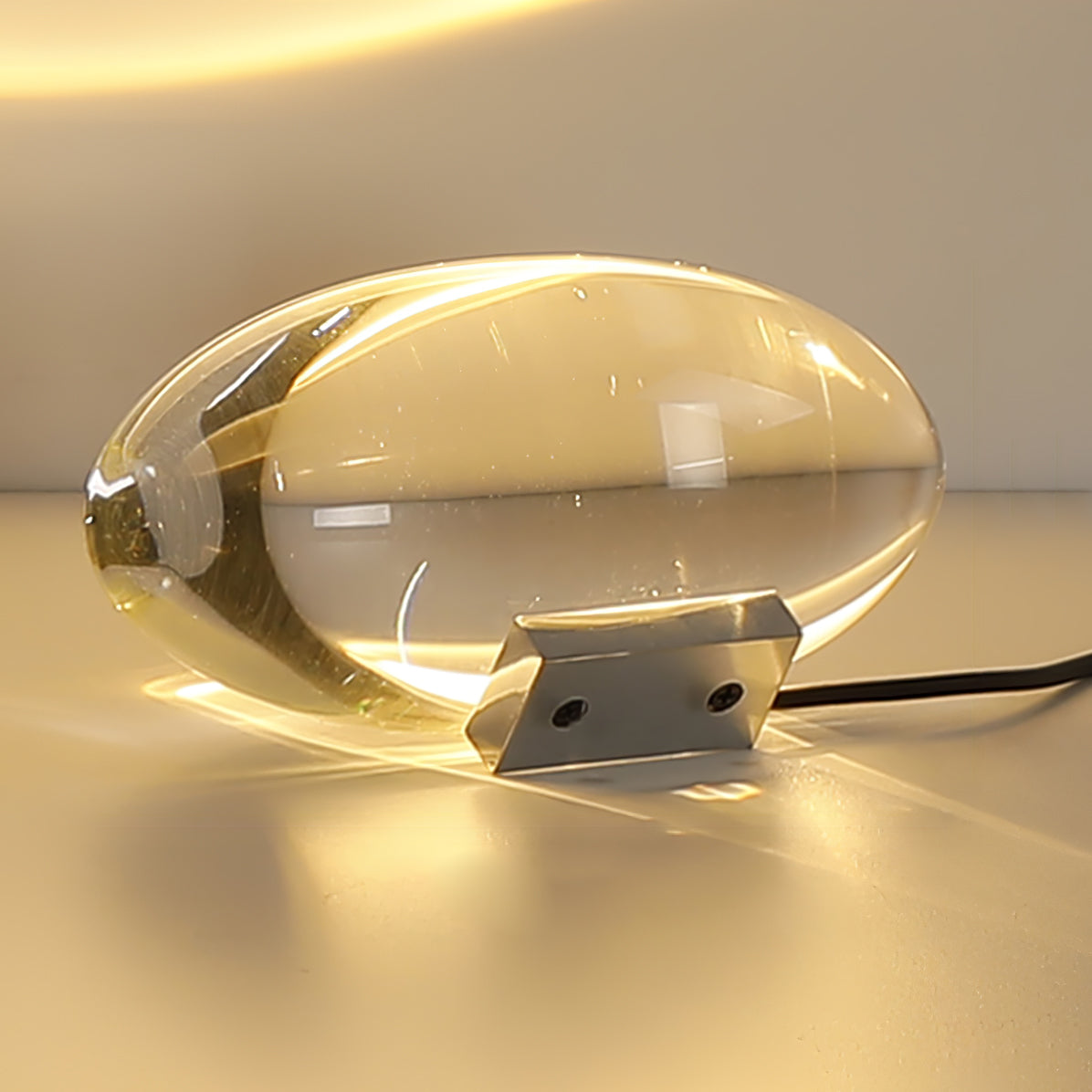 Solarece Crystal Minimalist Table Lamp-Neutral Decor