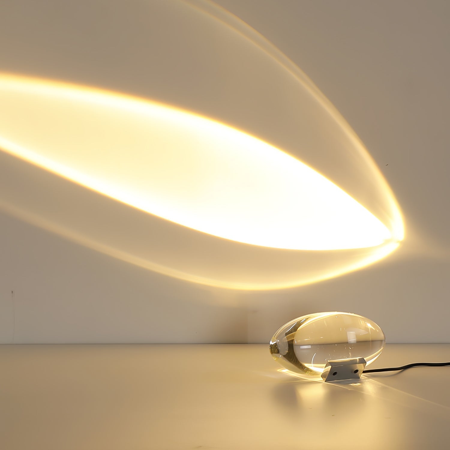 Solarece Crystal Minimalist Table Lamp-Neutral Decor