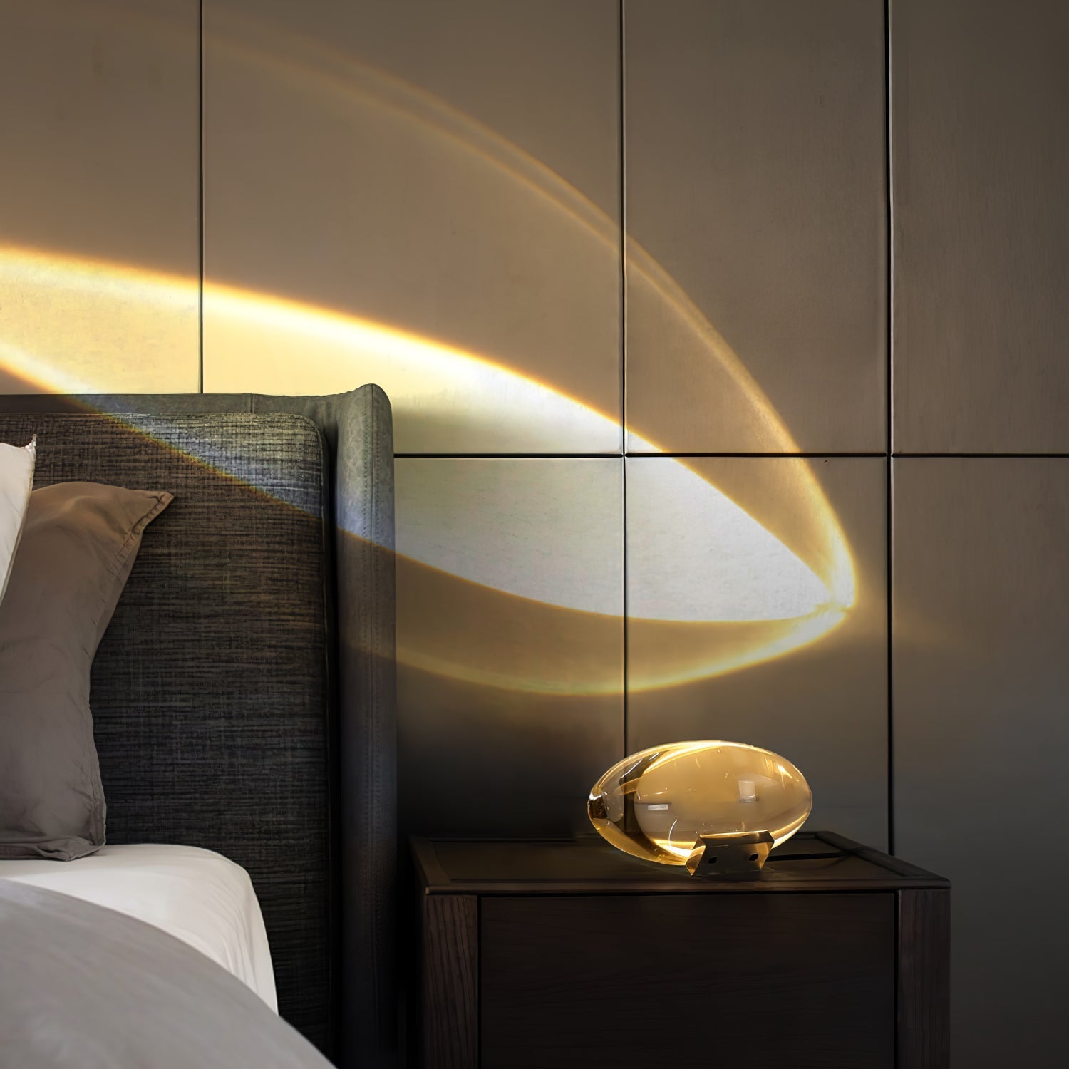 Solarece Crystal Minimalist Table Lamp-Neutral Decor