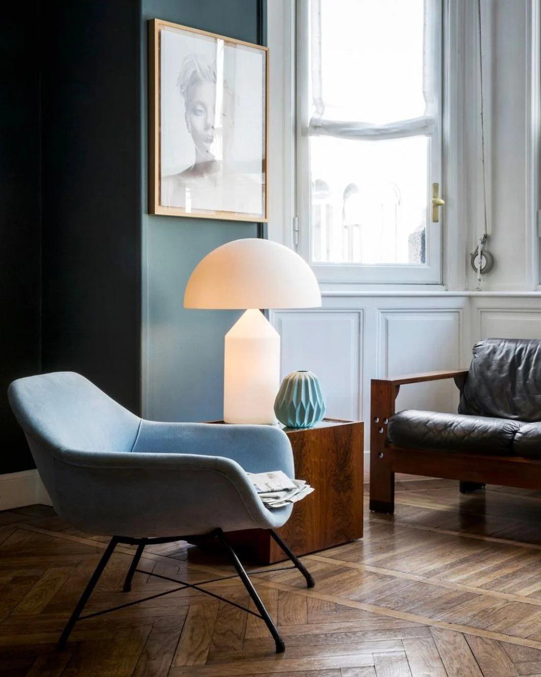 Hesrin Glass Artistic Table Lamp-Neutral Decor