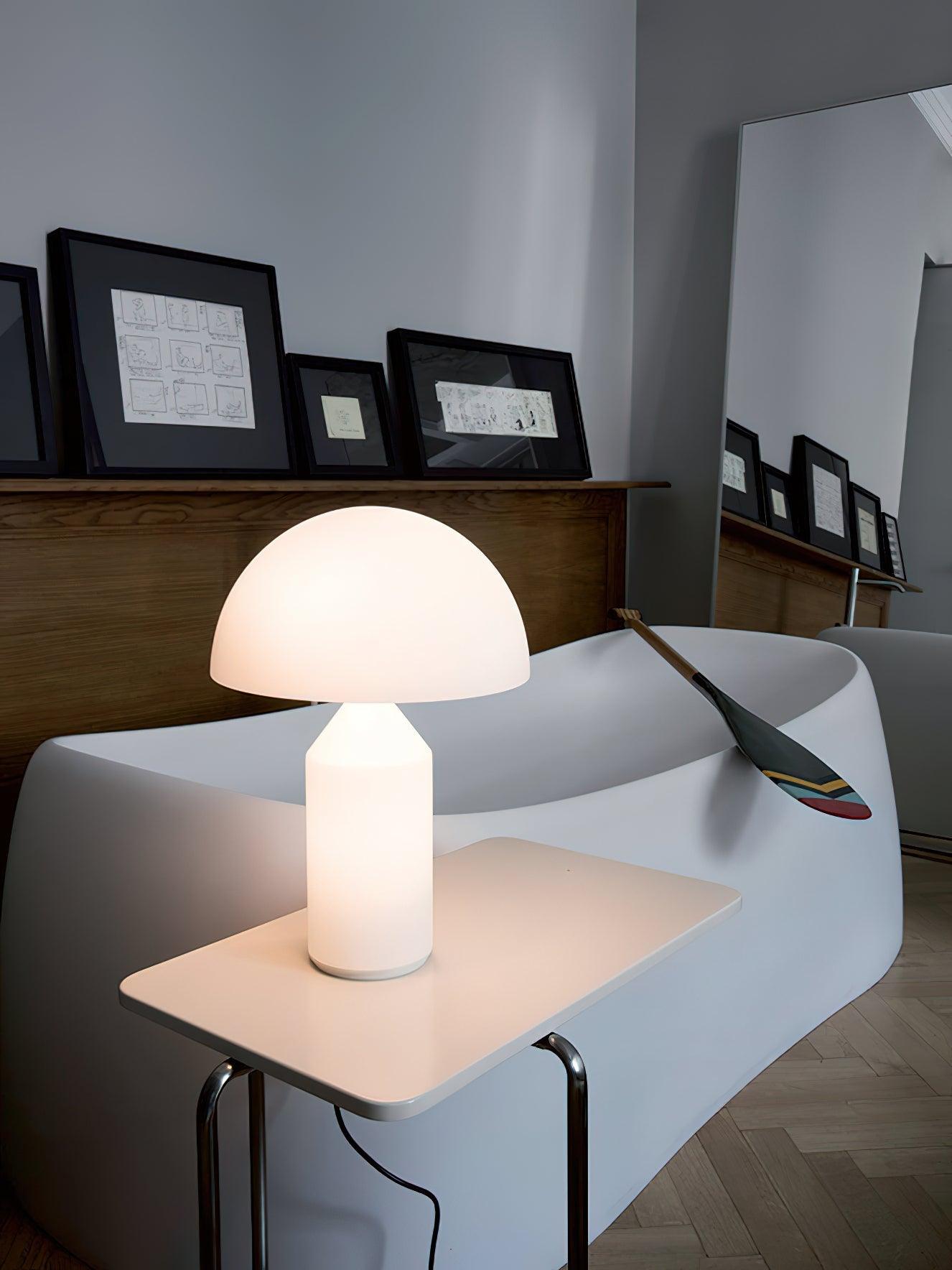 Hesrin Glass Artistic Table Lamp-Neutral Decor