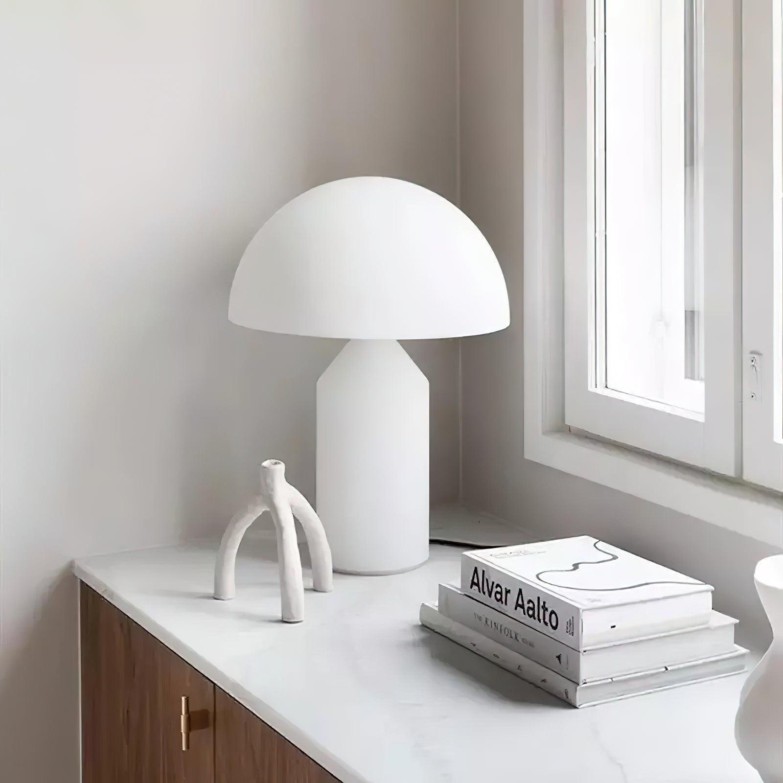Hesrin Glass Artistic Table Lamp-Neutral Decor