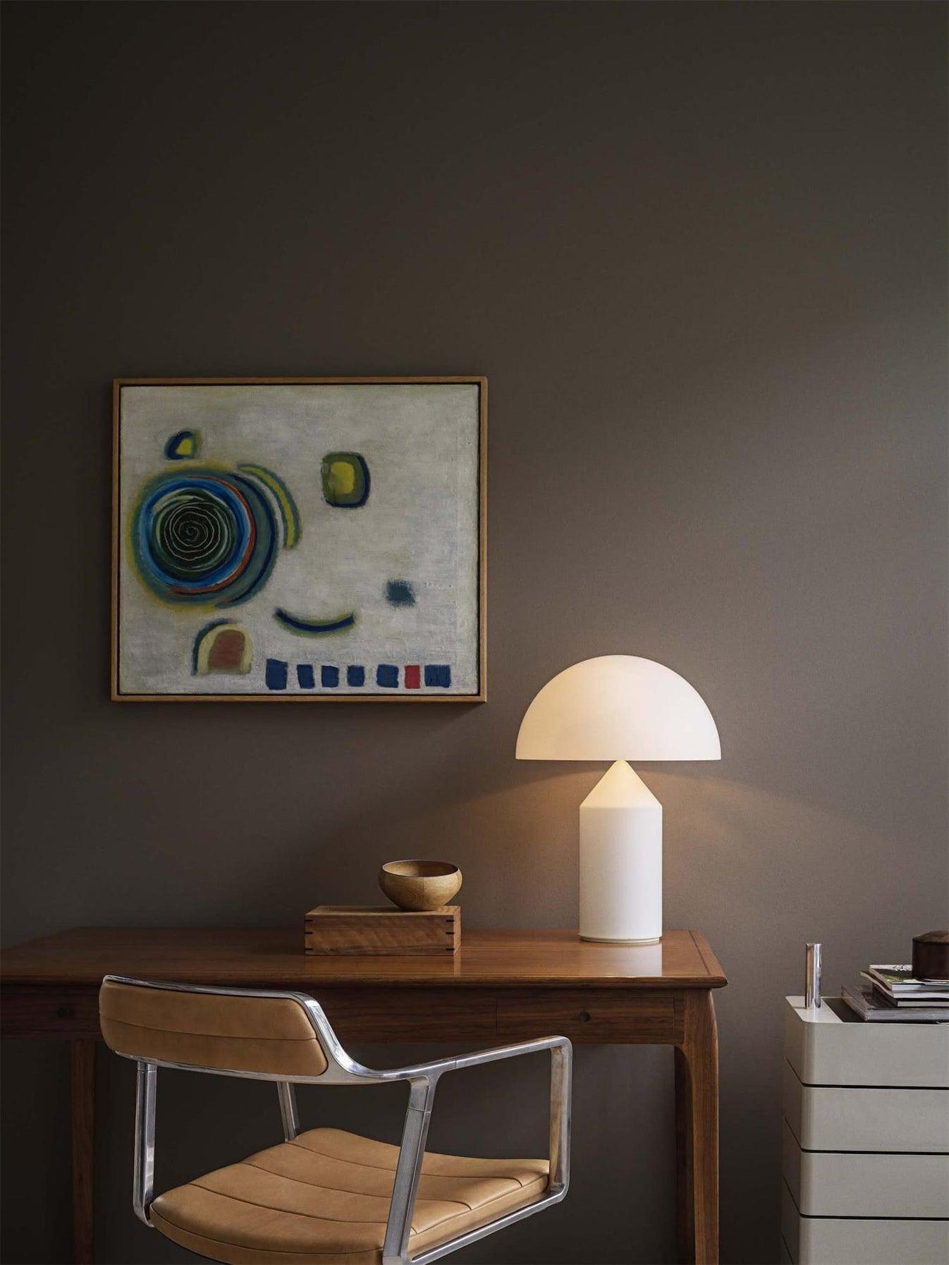 Hesrin Glass Artistic Table Lamp-Neutral Decor