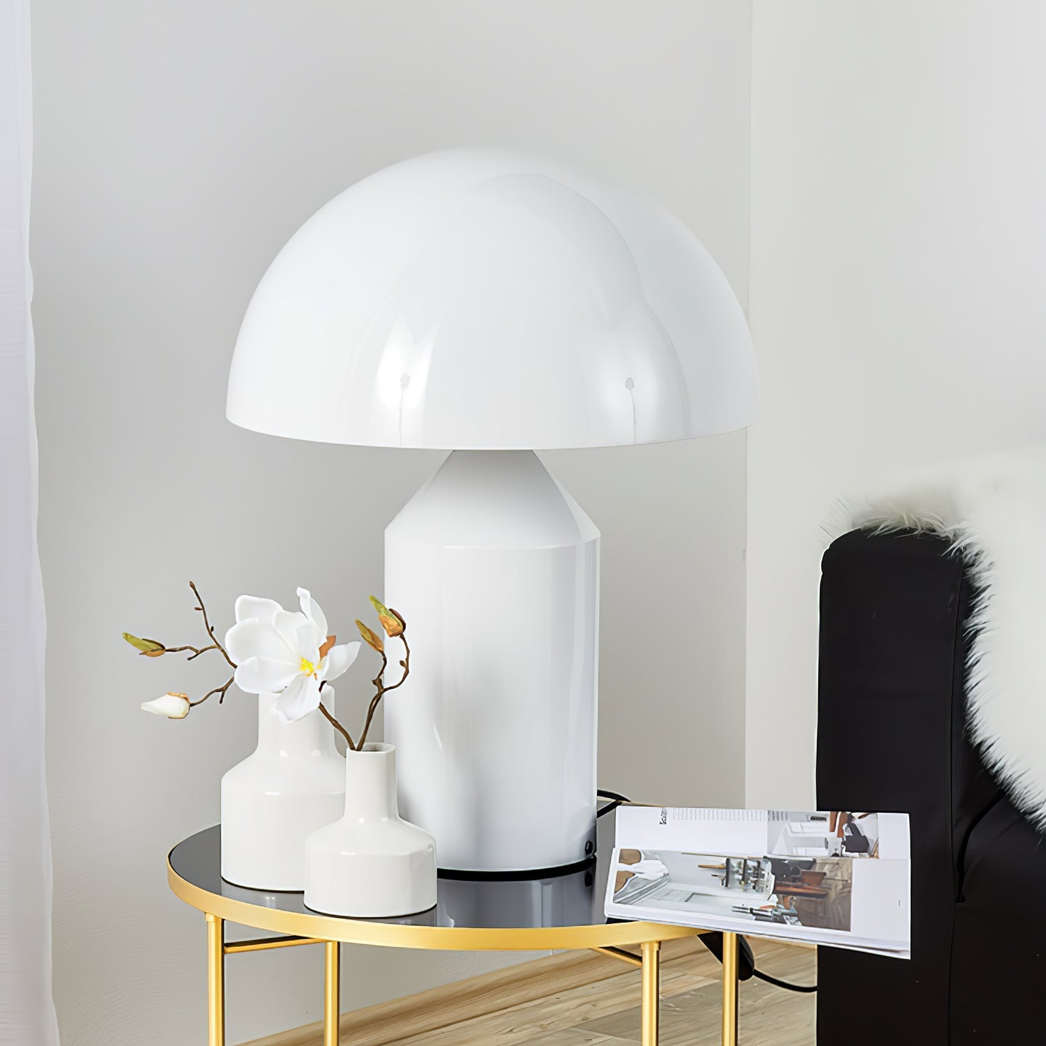 Rivena Industrial Minimalist Table Lamp-Neutral Decor