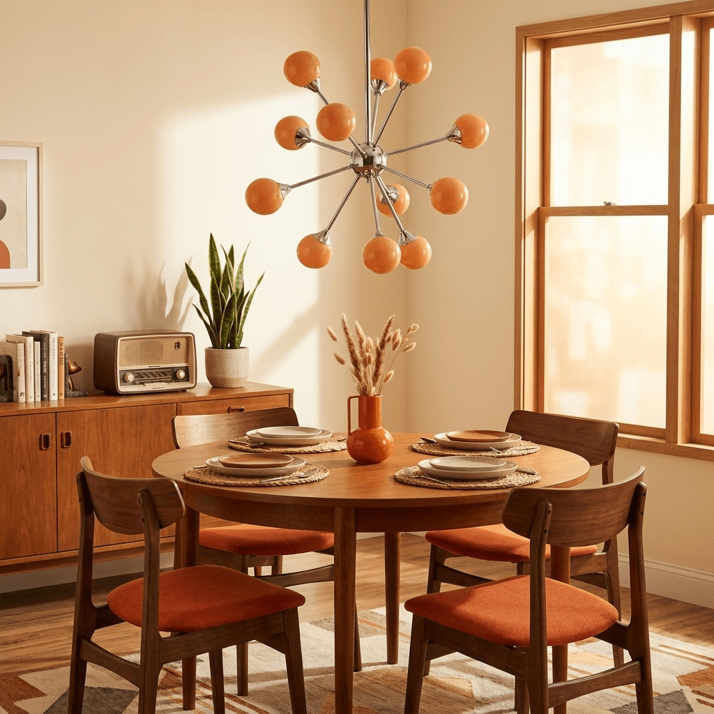 Atomic Sputnik Chandelier-Neutral Decor