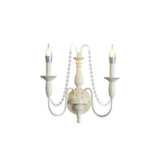 Jarnbruvys Traditional Candle Metal Crystal Wall Lamp