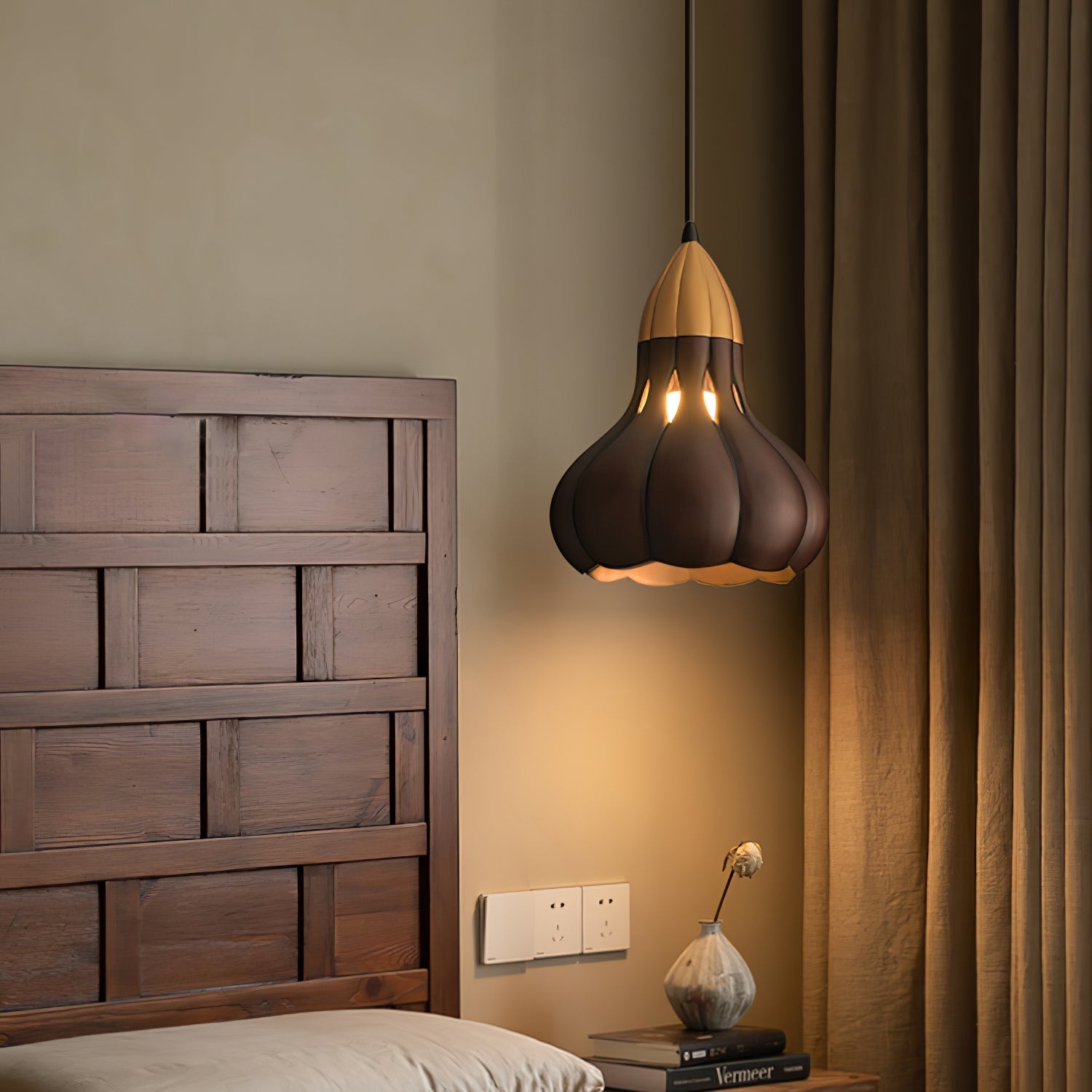 Arraeion Individual Creativity Wood Pendant Lamp-Neutral Decor