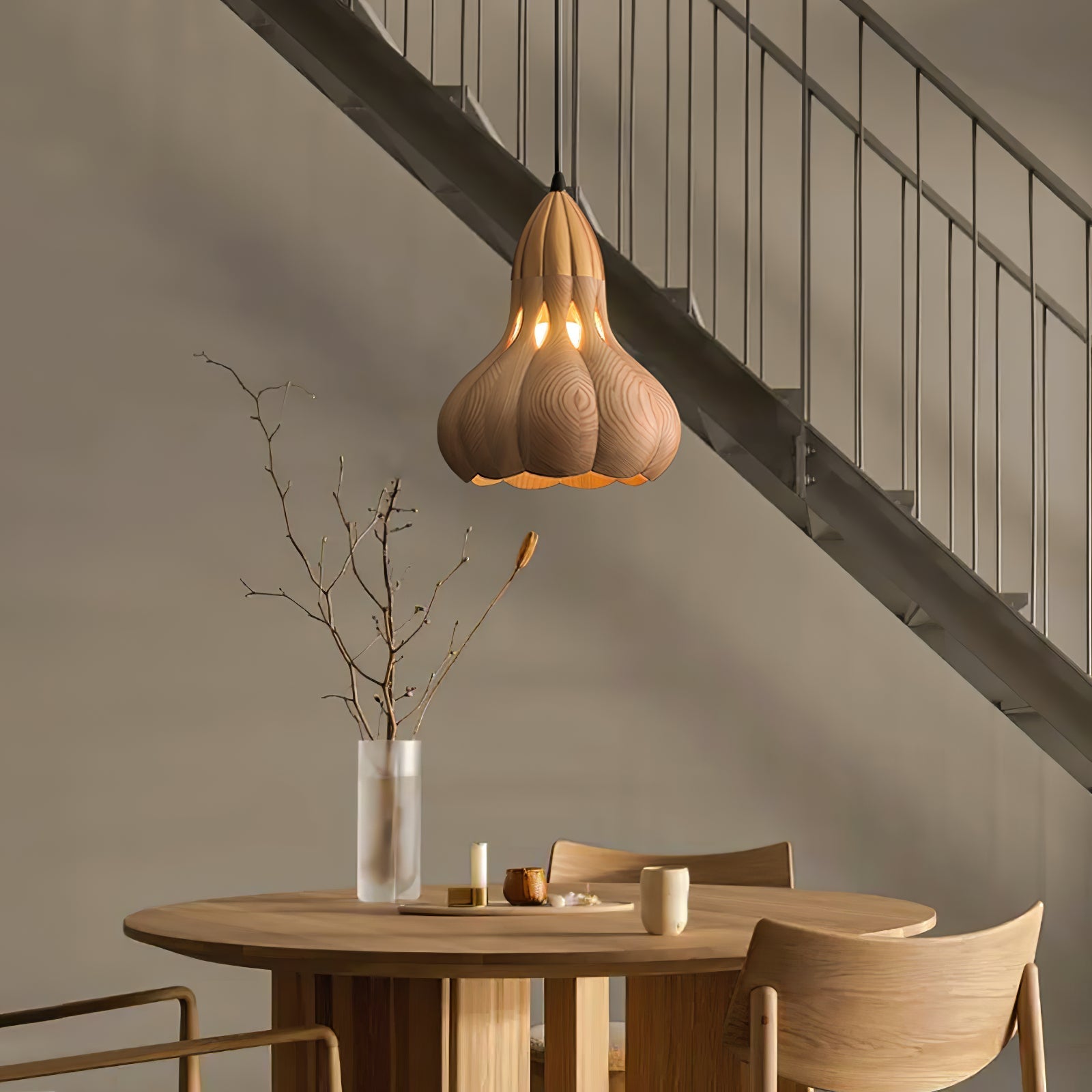 Arraeion Individual Creativity Wood Pendant Lamp-Neutral Decor