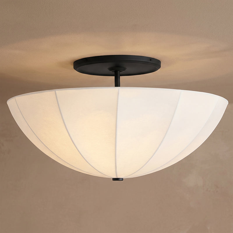 Eulalie Pleated  Semi-Flush Mount Ceiling Light