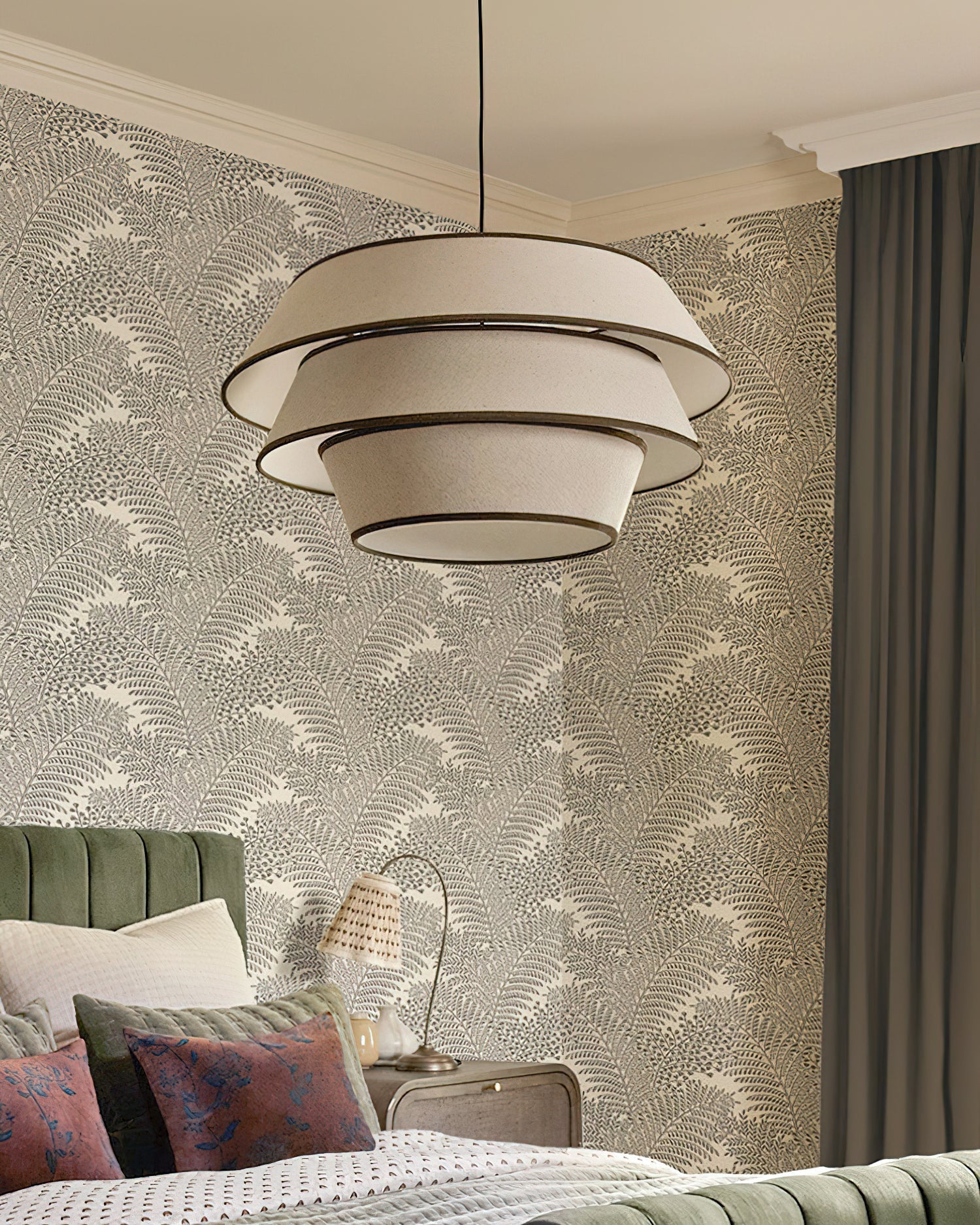 Dimensional view of the Auden Pendant Light, emphasizing its depth.