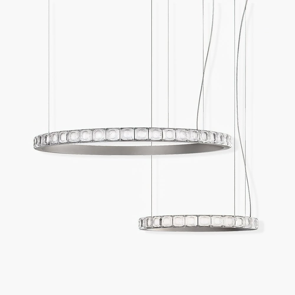 Avzorion Modern Minimalist Ring Glass Chandelier-Neutral Decor