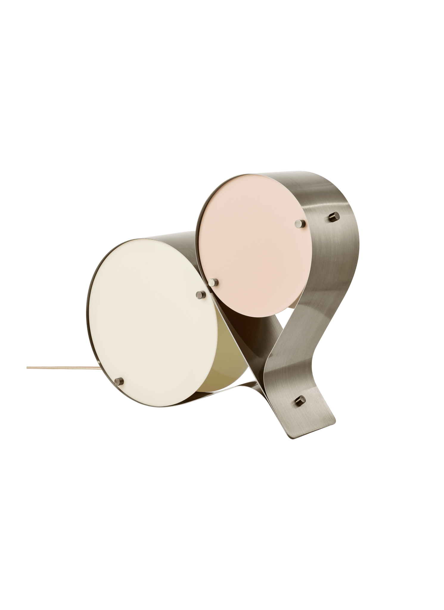 Duet Disc Table Lamp-Neutral Decor