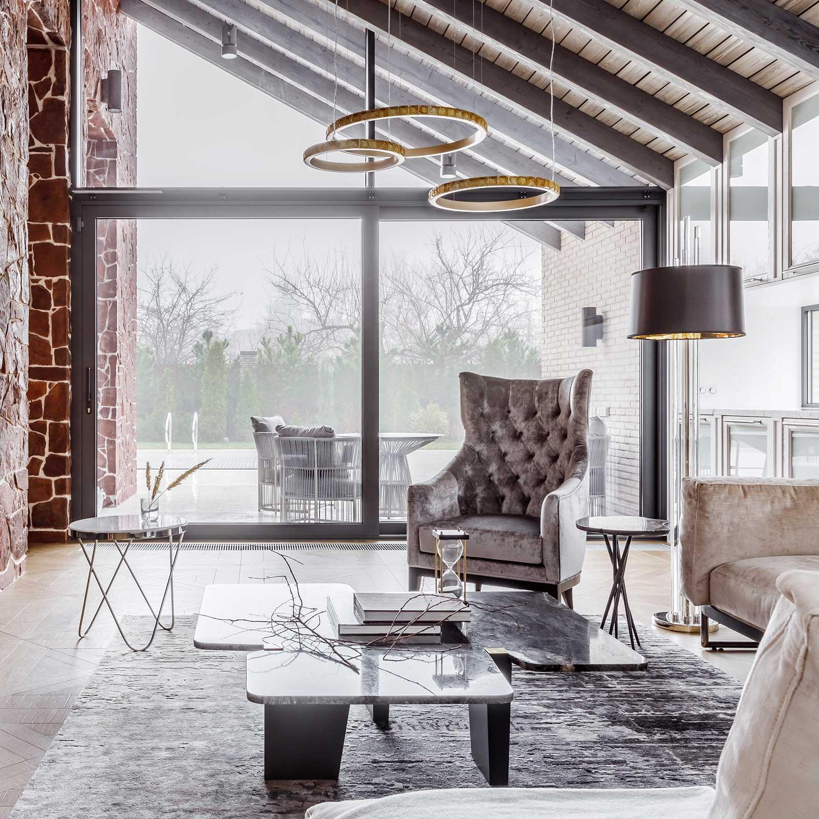 Avzorion Modern Minimalist Ring Glass Chandelier-Neutral Decor