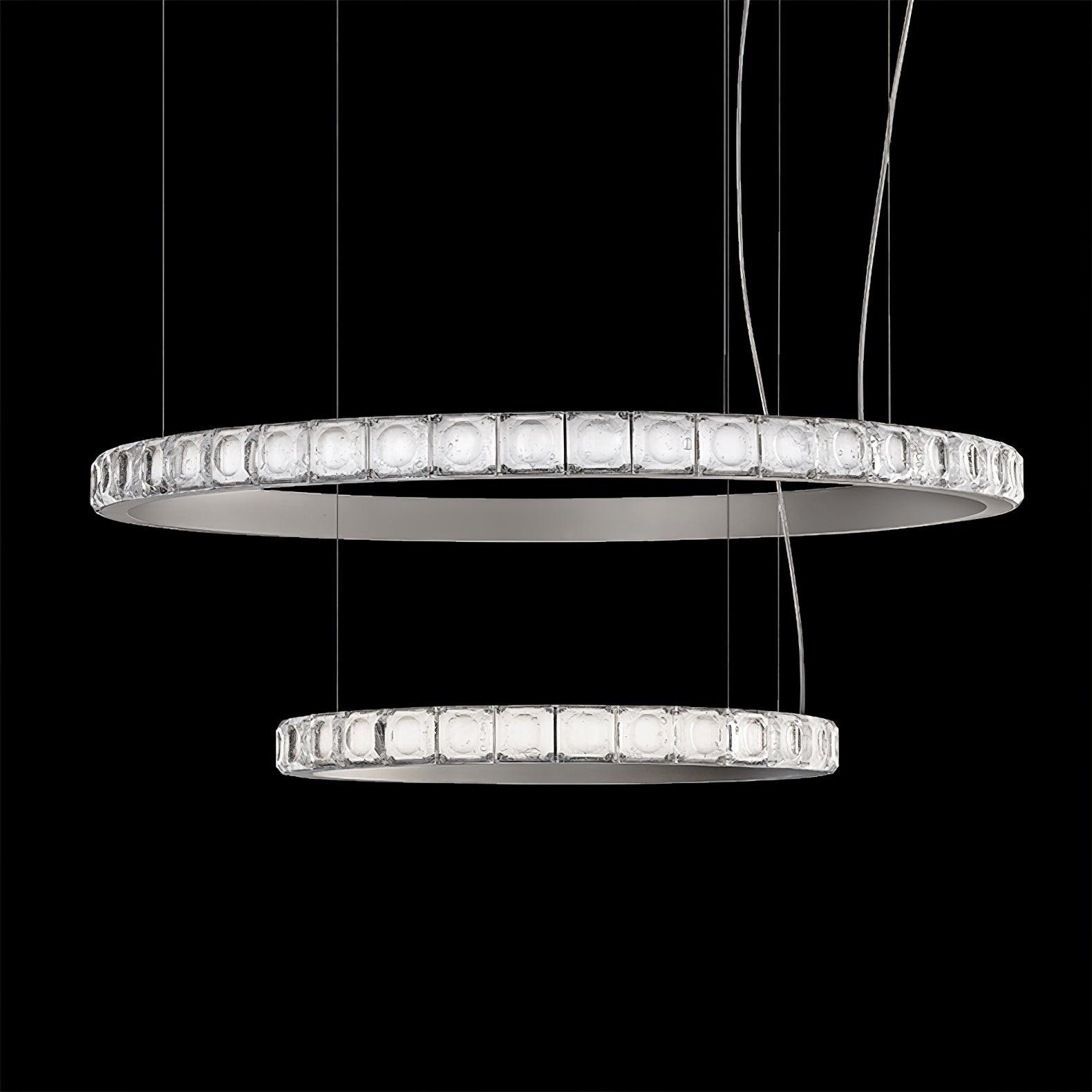 Avzorion Modern Minimalist Ring Glass Chandelier-Neutral Decor