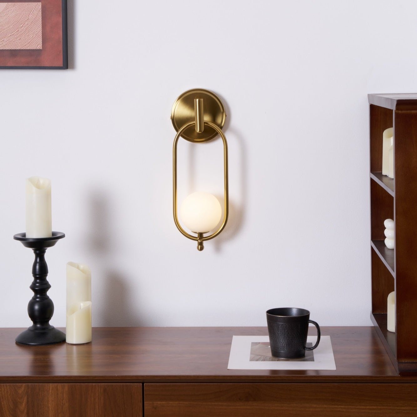 Cumirisra Modern Minimalist Brass Glass Wall Light-Neutral Decor