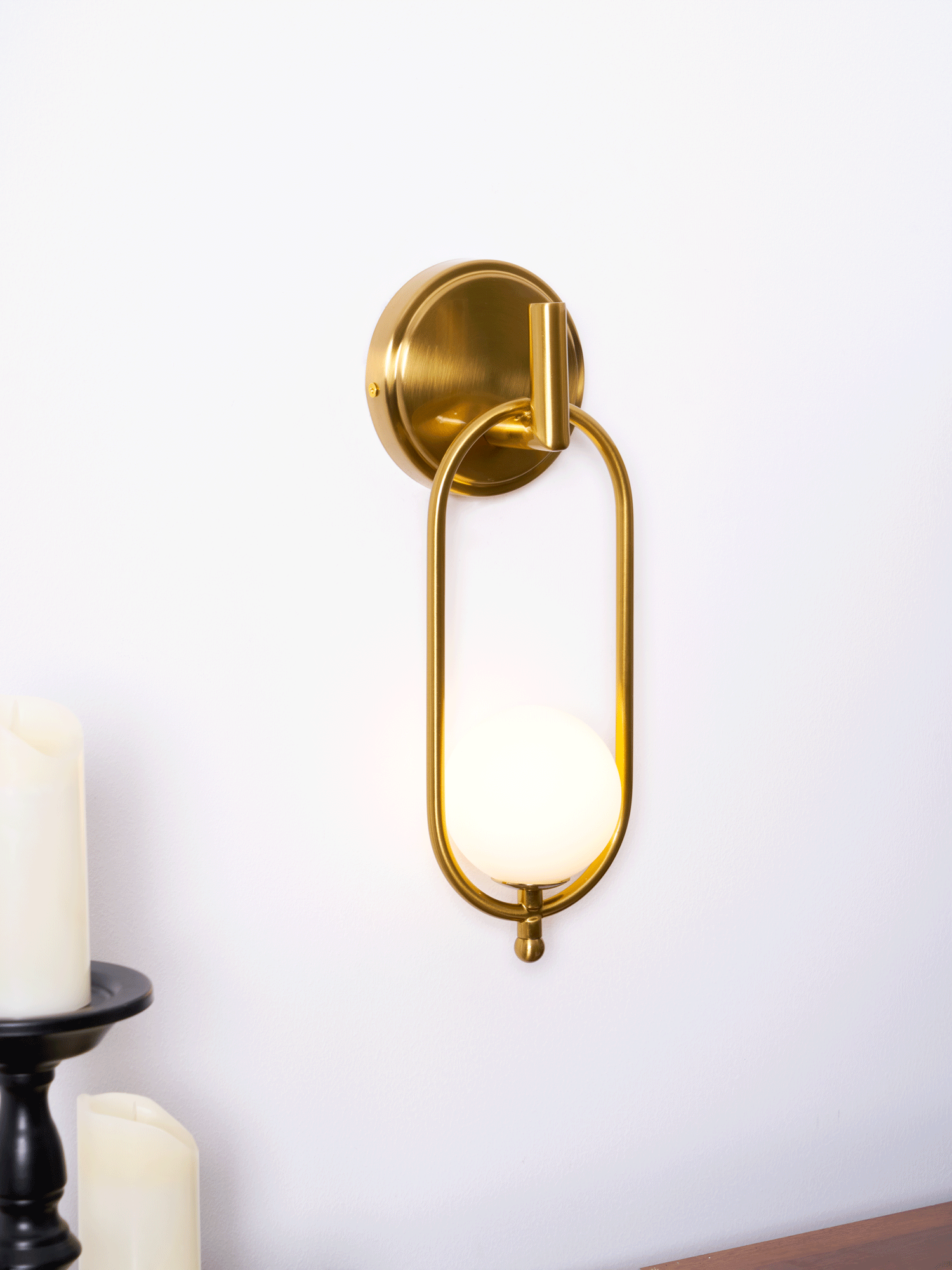 Cumirisra Modern Minimalist Brass Glass Wall Light-Neutral Decor