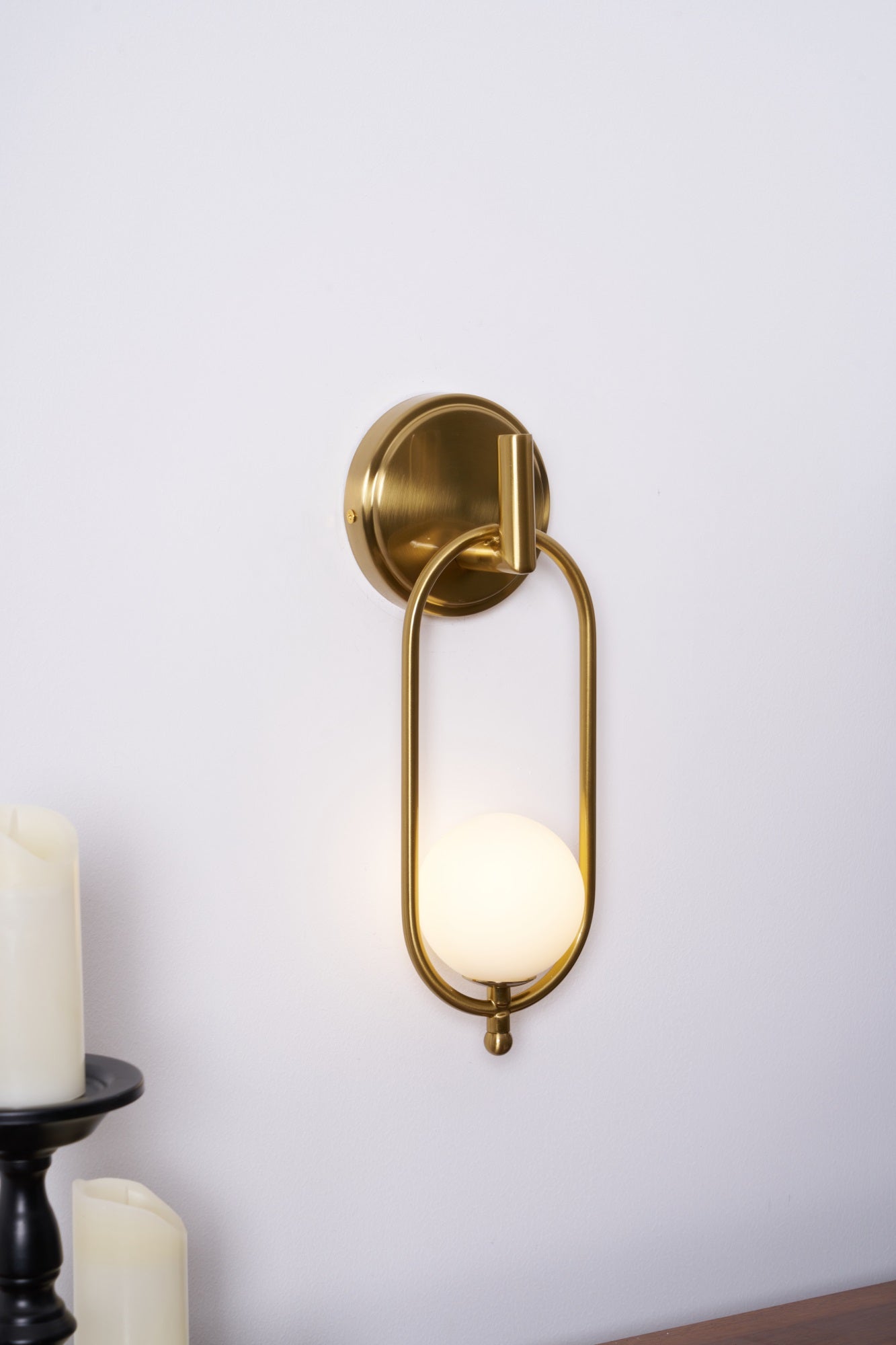 Cumirisra Modern Minimalist Brass Glass Wall Light-Neutral Decor