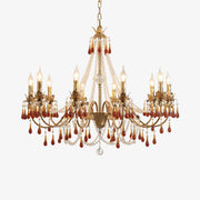 Ormirara Postmodern Luxury Amber Crystal Chandelier-Neutral Decor