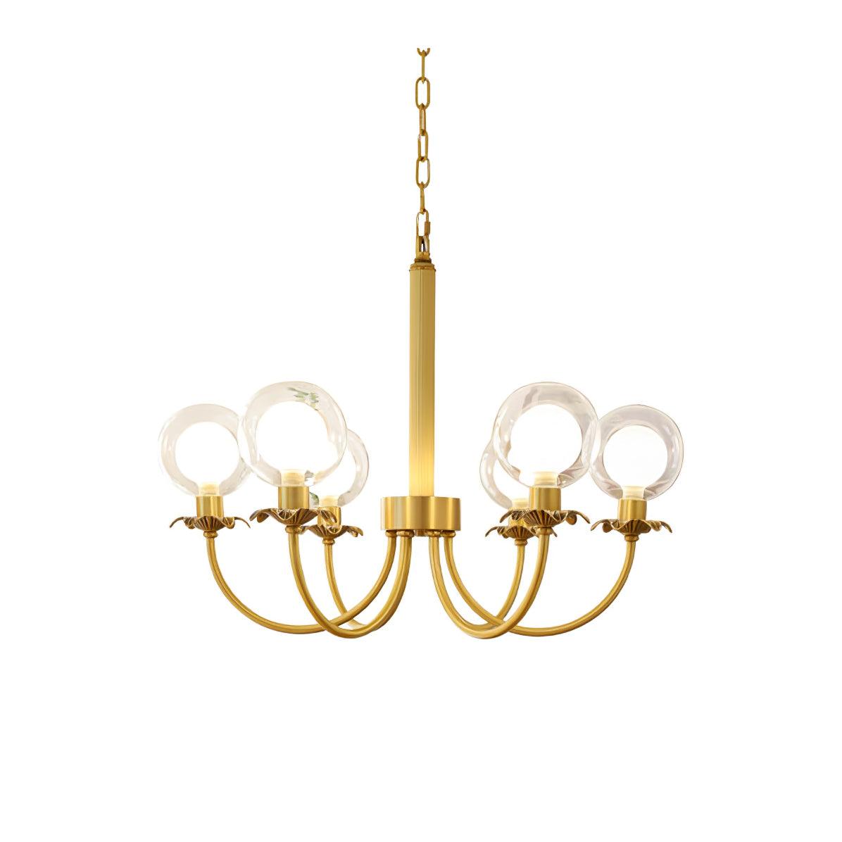 Crown Classic Glass Chandelier-Neutral Decor