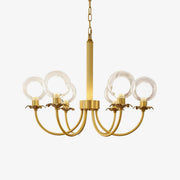 Crown Classic Glass Chandelier-Neutral Decor