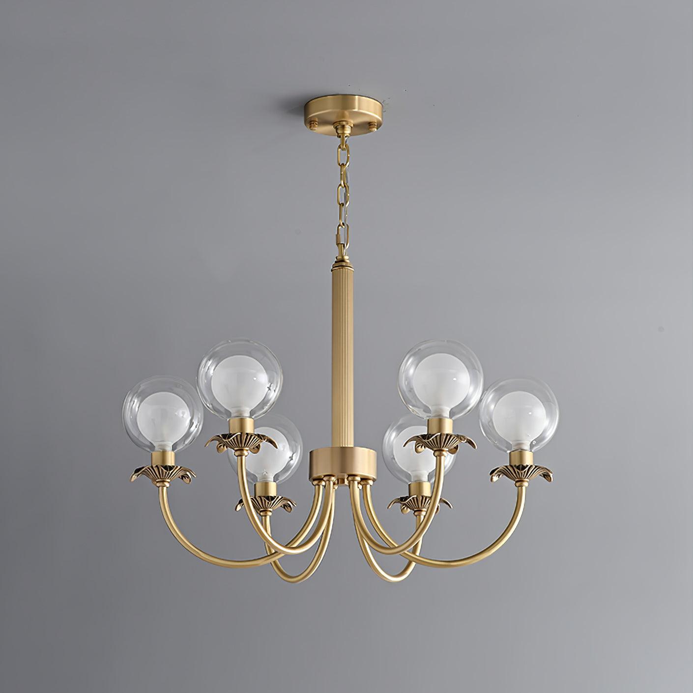 Crown Classic Glass Chandelier-Neutral Decor