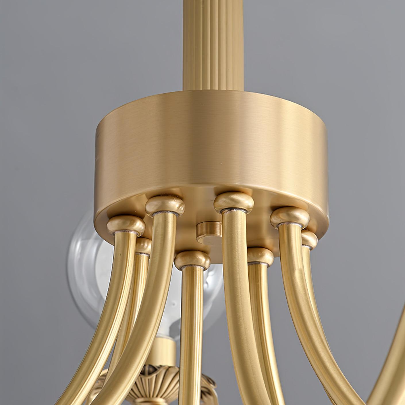 Crown Classic Glass Chandelier-Neutral Decor