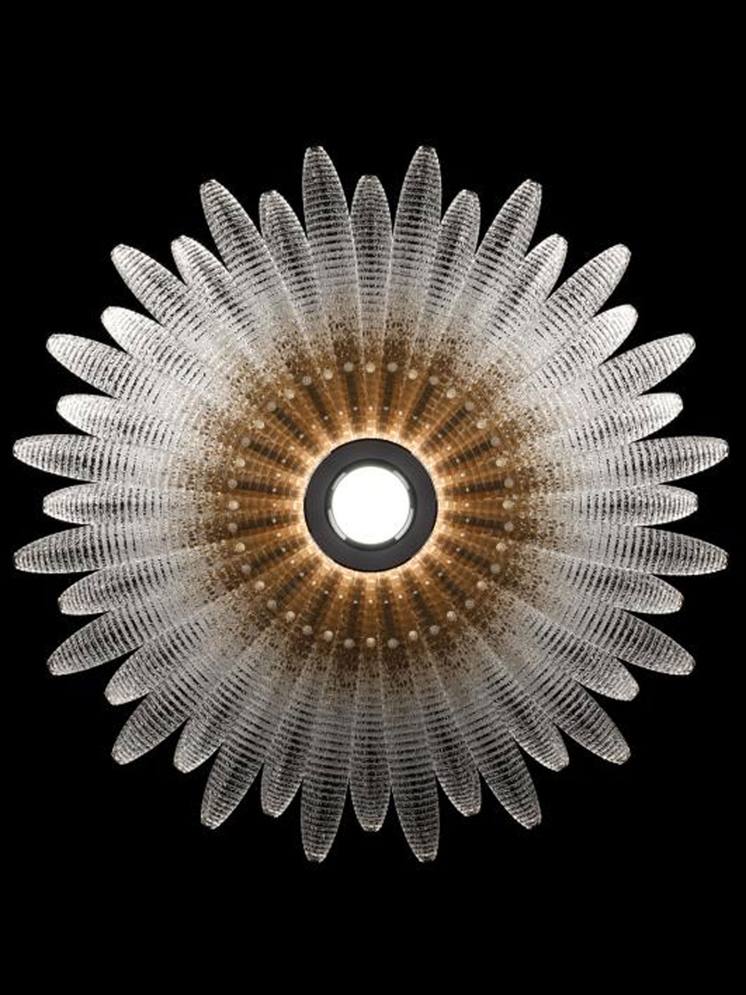 Aurelia Glass Petal Chandelier-Neutral Decor