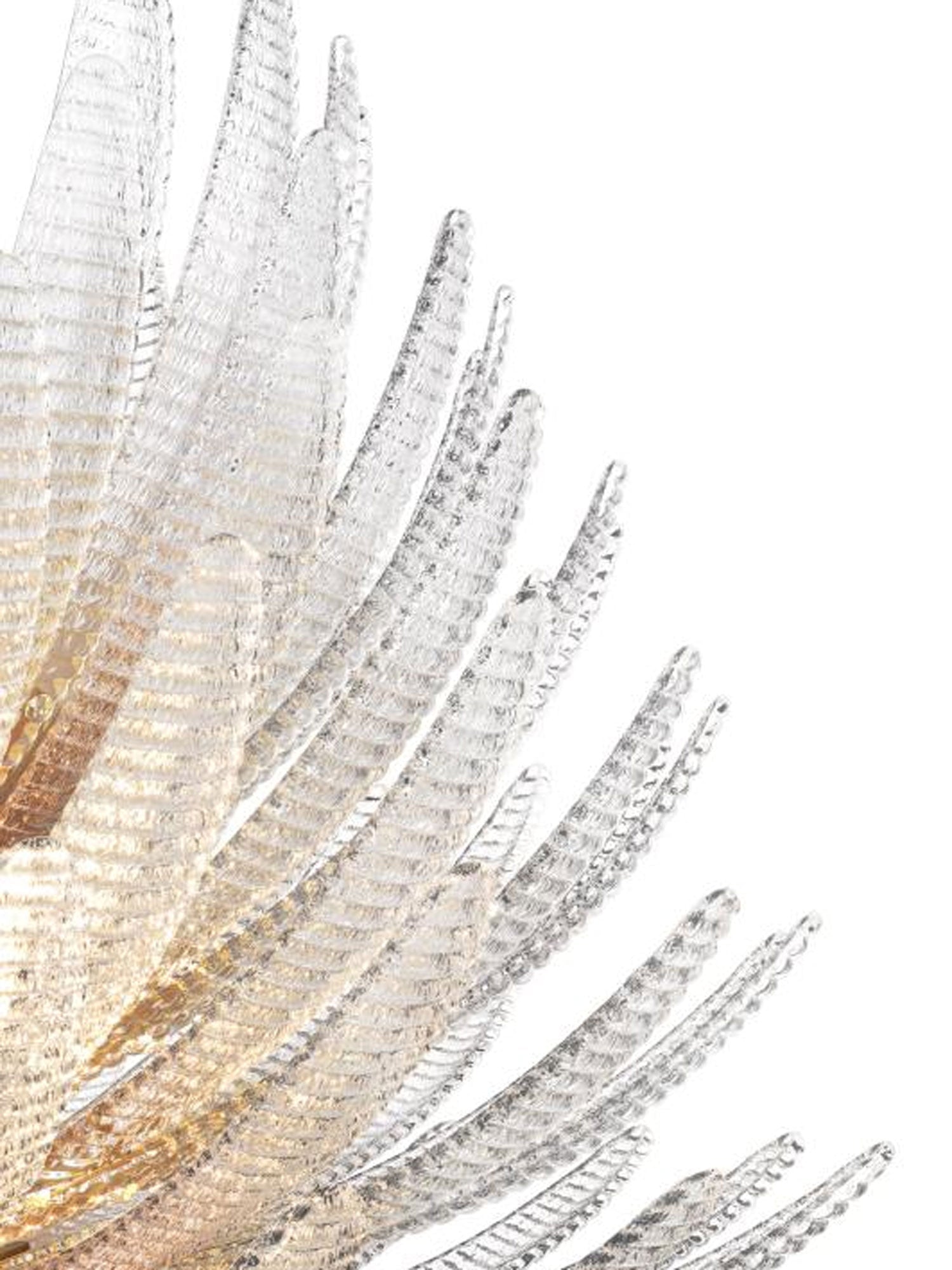 Aurelia Glass Petal Chandelier-Neutral Decor