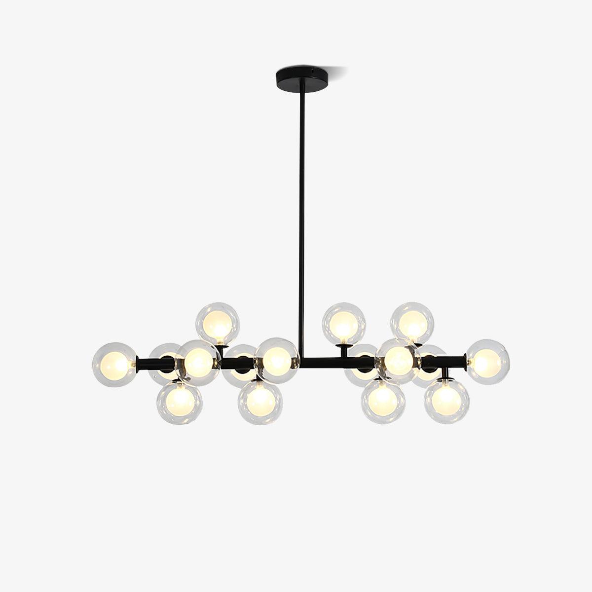Lustra Chandelier Glass and Minimalist-Neutral Decor