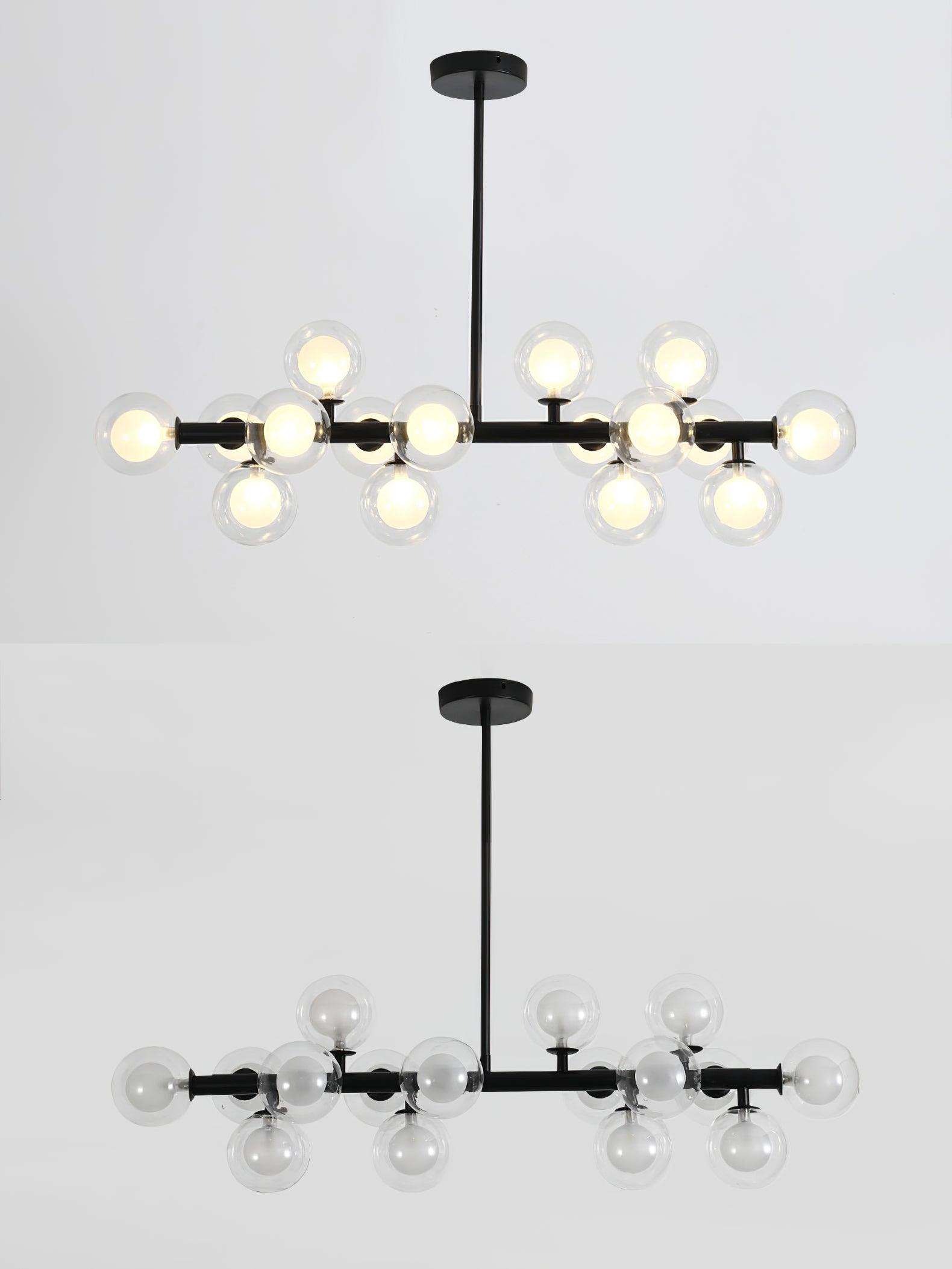 Lustra Chandelier Glass and Minimalist-Neutral Decor