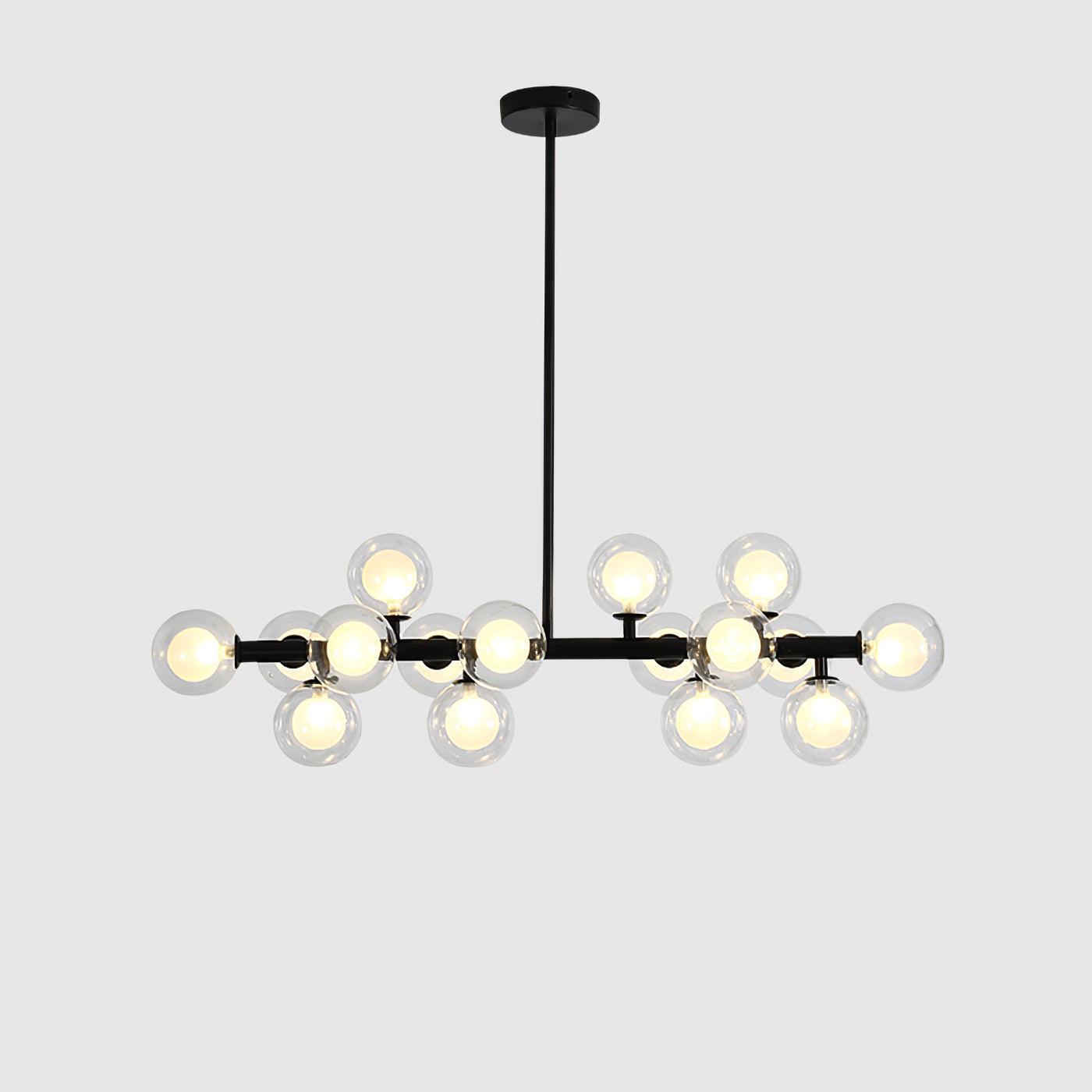 Lustra Chandelier Glass and Minimalist-Neutral Decor