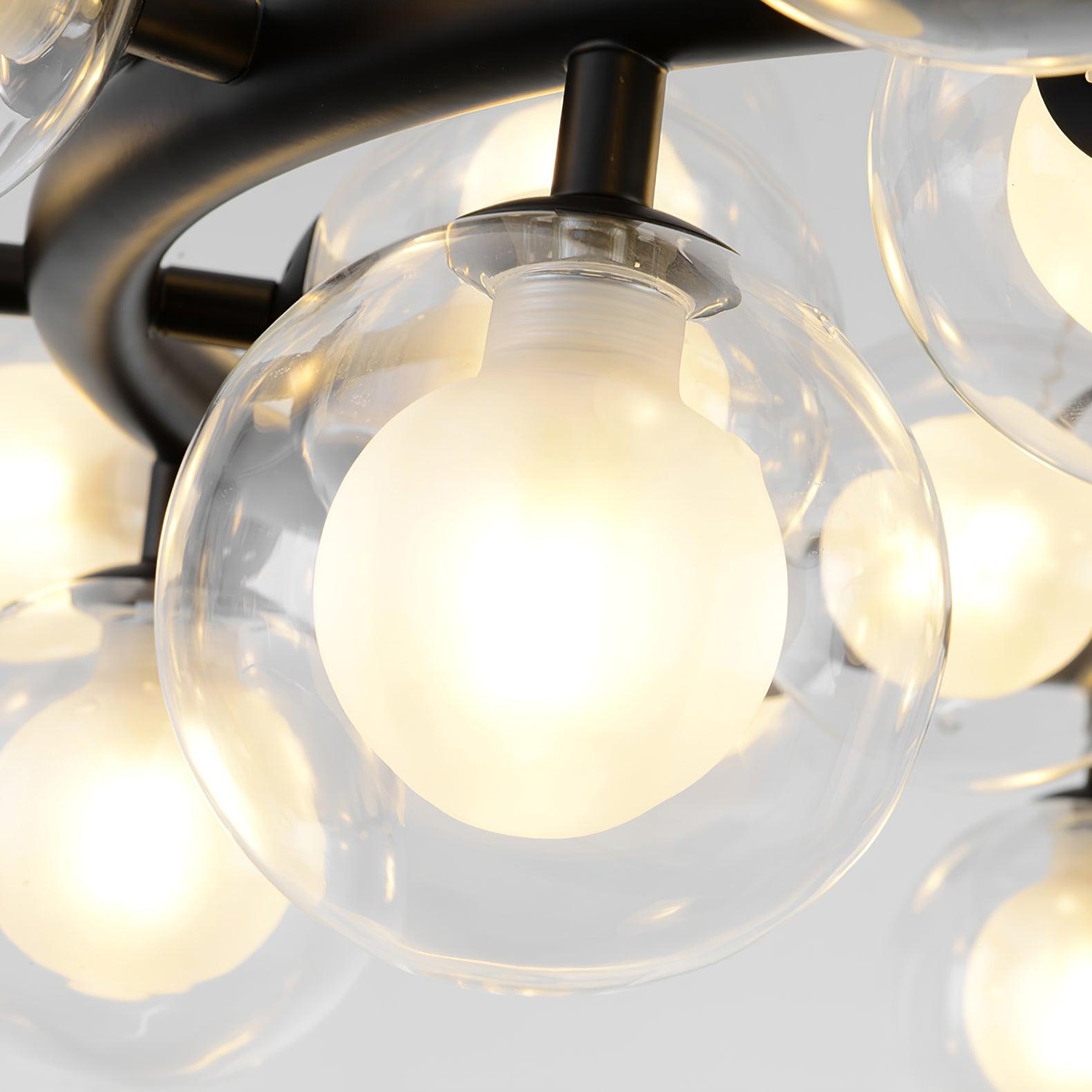 Lustra Chandelier Glass and Minimalist-Neutral Decor