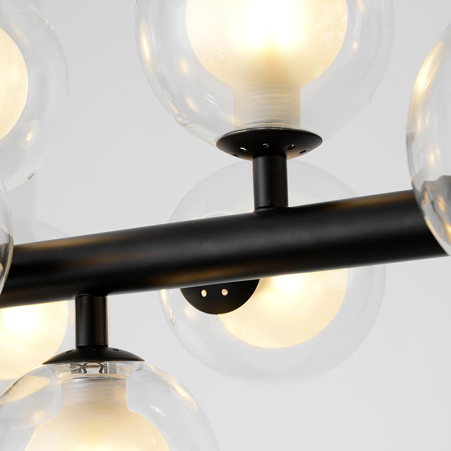 Lustra Chandelier Glass and Minimalist-Neutral Decor