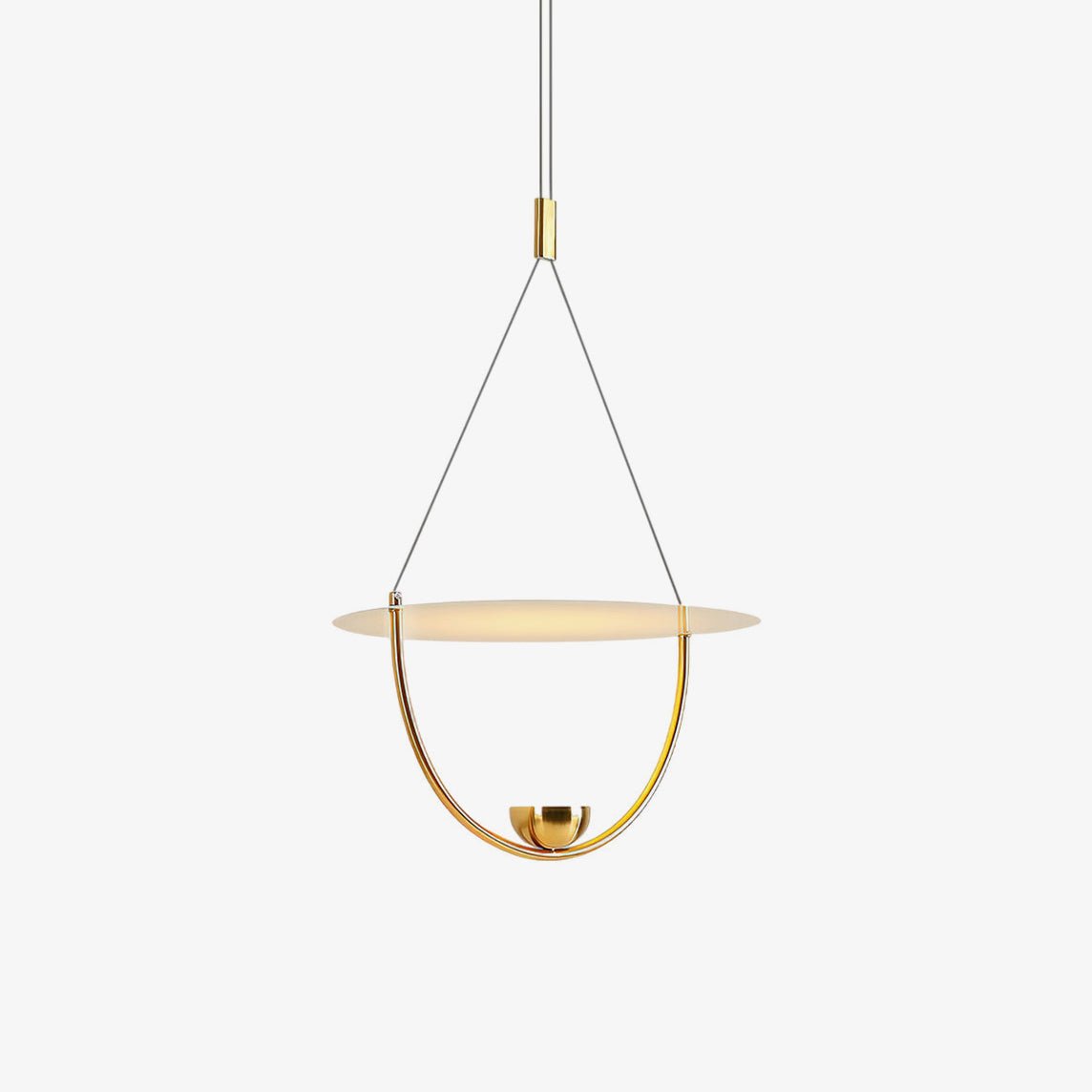 Vecaros Modern Minimalist Disc Pendant Lamp-Neutral Decor