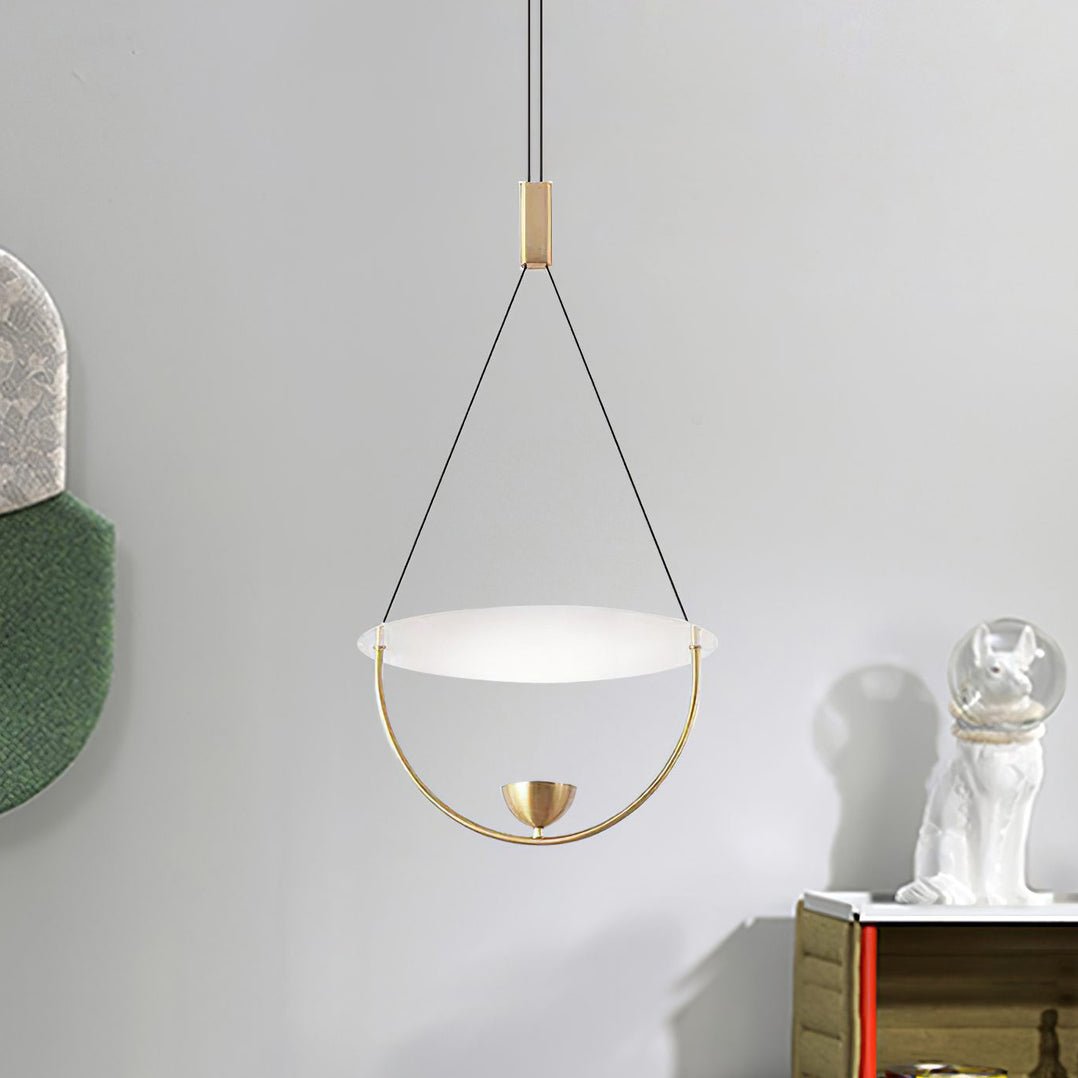 Vecaros Modern Minimalist Disc Pendant Lamp-Neutral Decor