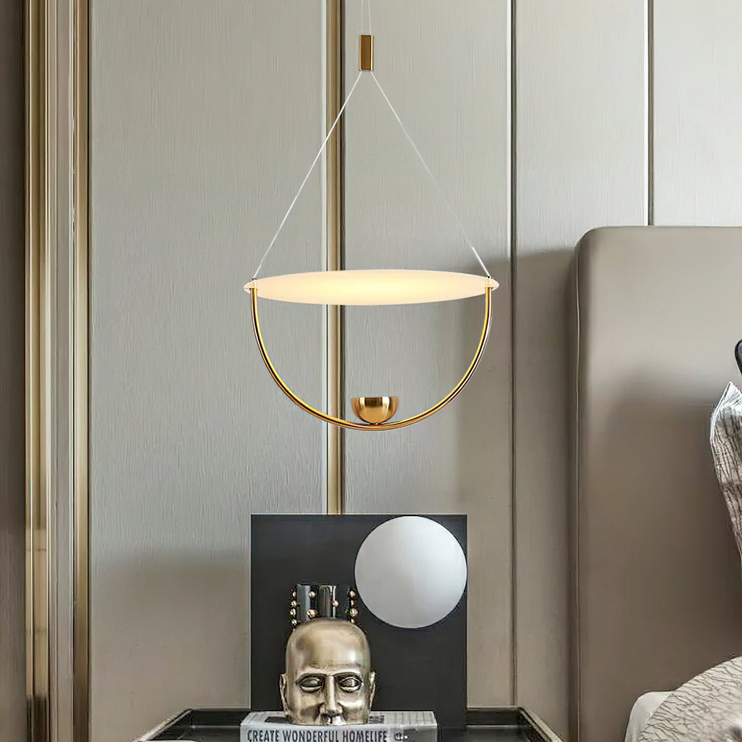 Vecaros Modern Minimalist Disc Pendant Lamp-Neutral Decor