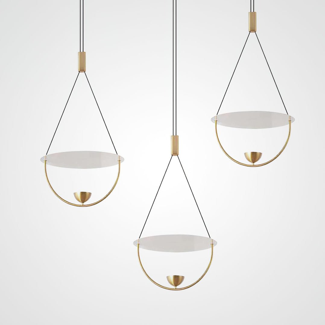 Vecaros Modern Minimalist Disc Pendant Lamp-Neutral Decor