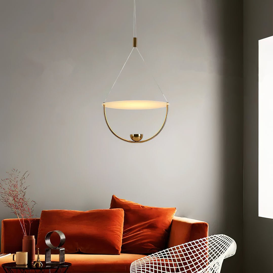 Vecaros Modern Minimalist Disc Pendant Lamp-Neutral Decor