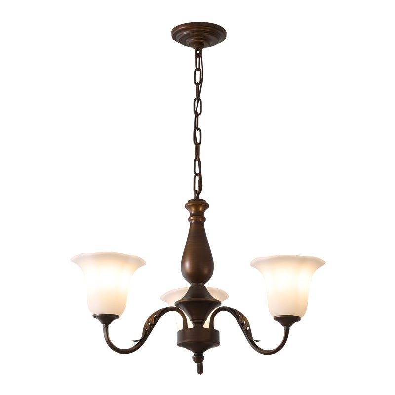 Uveleth Traditional Elegance Glass Chandelier-Neutral Decor