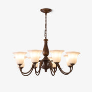Uveleth Traditional Elegance Glass Chandelier-Neutral Decor