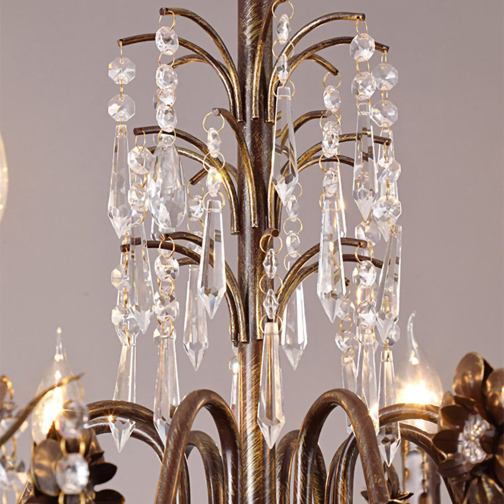 Lifestyle image of the chandelier in a luxurious home.