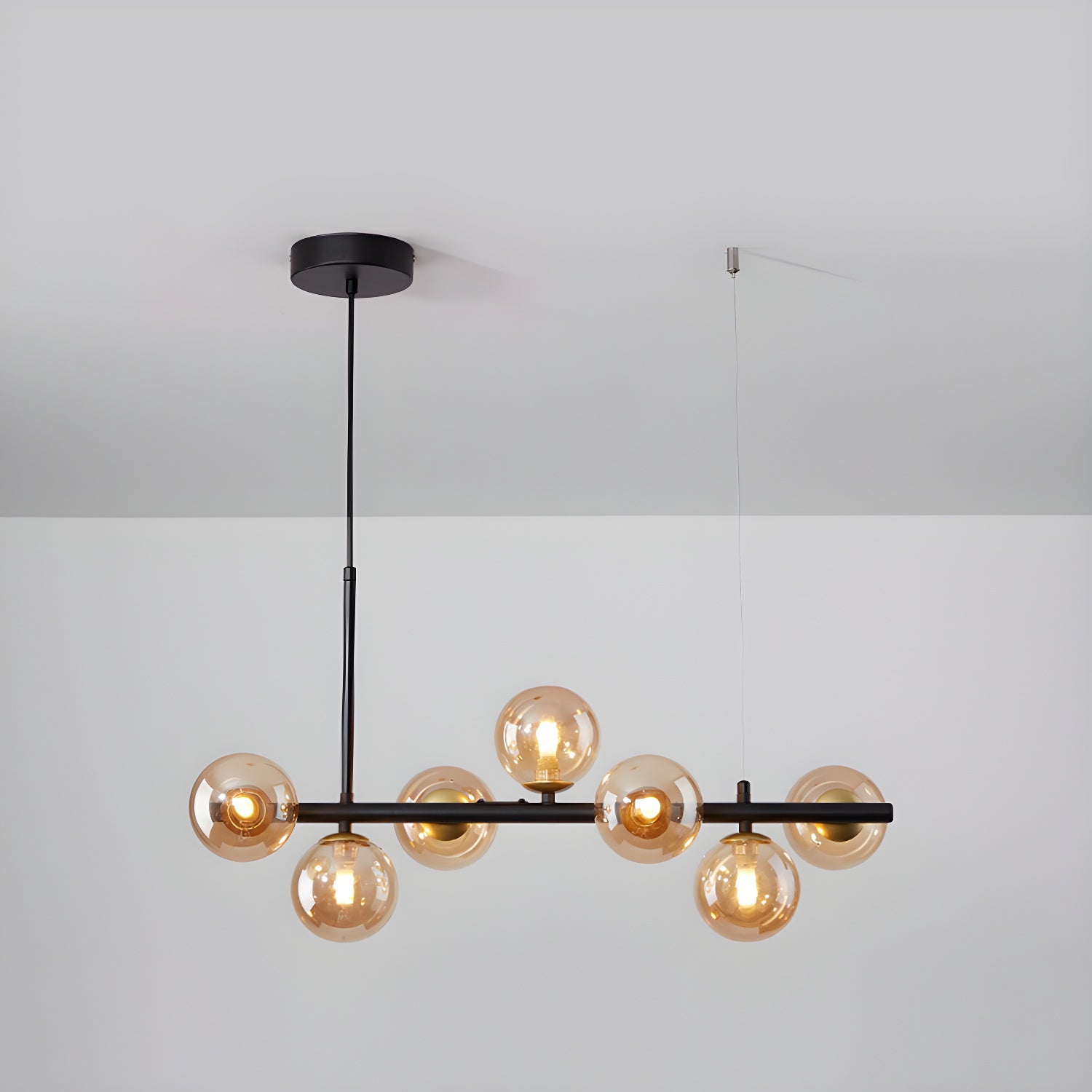 Dulane Chandelier Glass Globe Gold 12-Light-Neutral Decor
