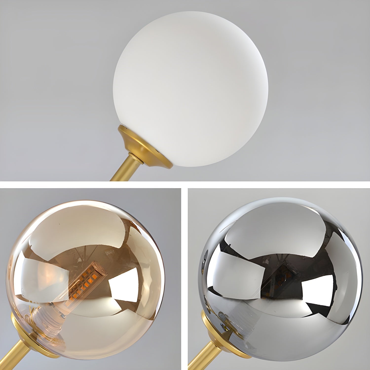 Dulane Chandelier Glass Globe Gold 12-Light-Neutral Decor